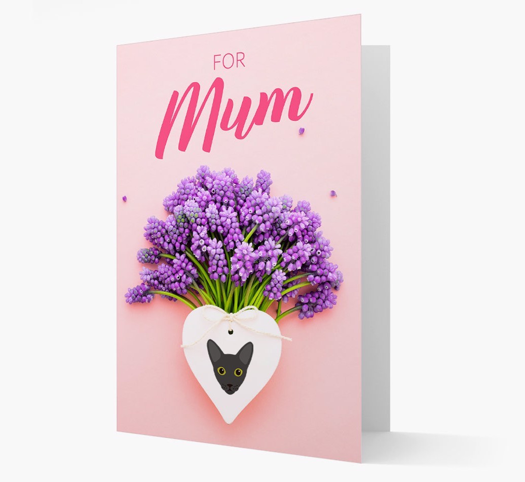 Lavender Heart - Personalised {breedCommonName} Card