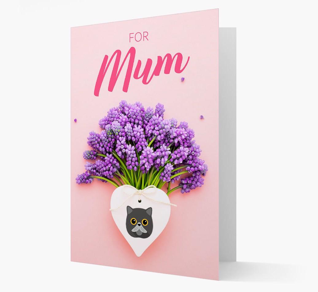 Lavender Heart - Personalised {breedCommonName} Card