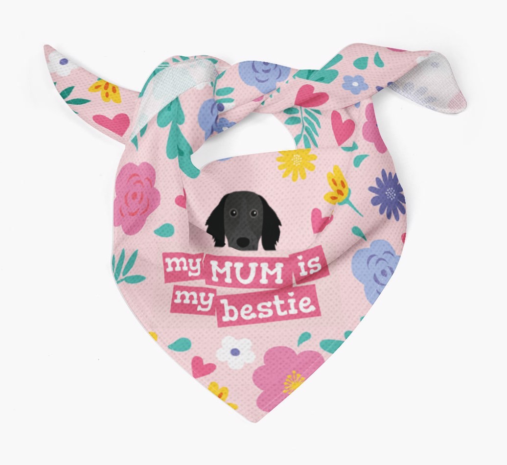 'Mum is my bestie' - Personalised {breedFullName} Bandana