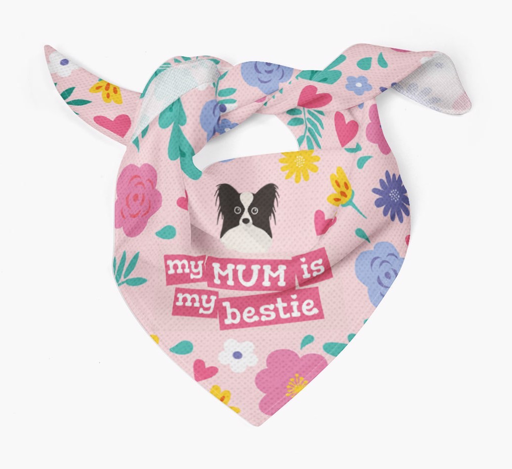 'Mum is my bestie' - Personalised {breedFullName} Bandana