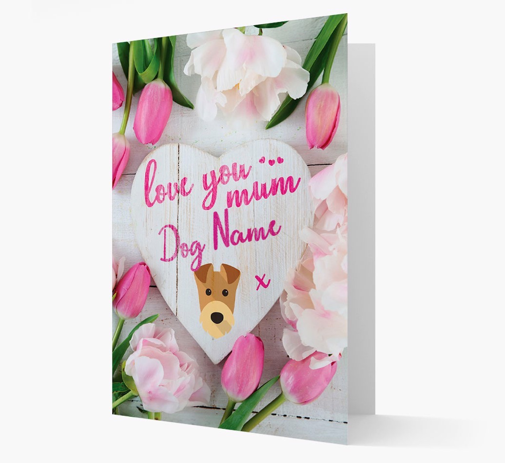 'Love You Mum' - Personalised {breedFullName} Card
