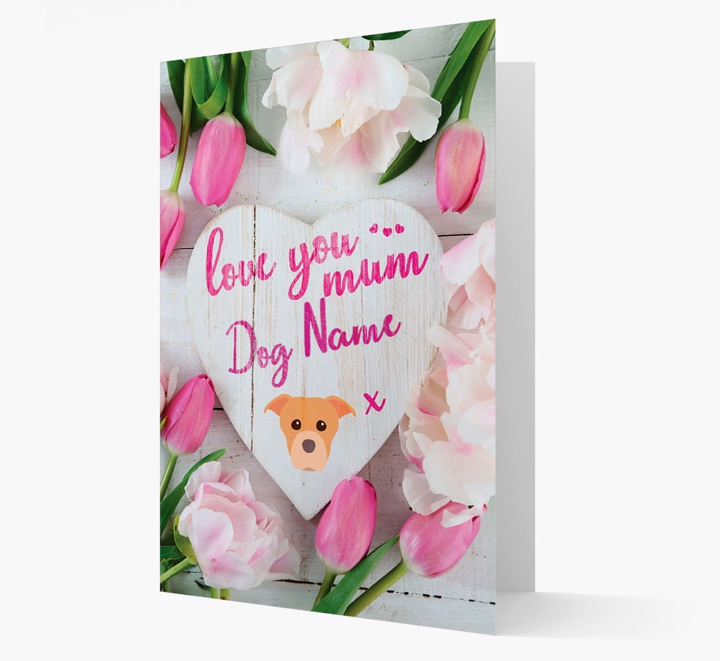 'Love You Mum' - Personalised {breedFullName} Card