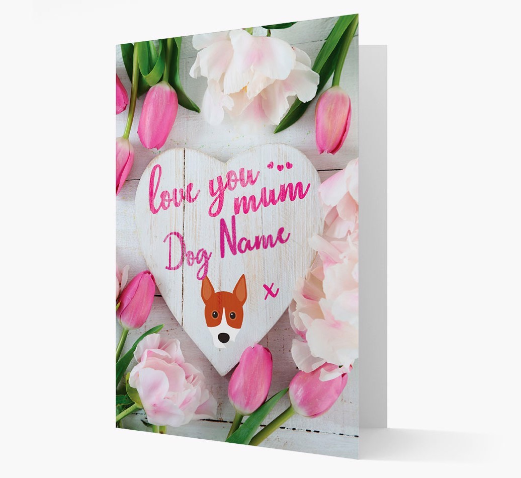 'Love You Mum' - Personalised {breedFullName} Card