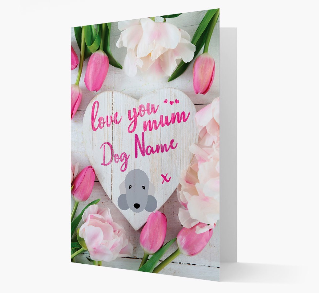 'Love You Mum' - Personalised {breedFullName} Card