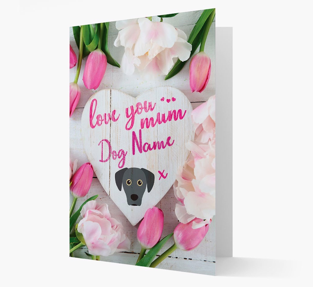 'Love You Mum' - Personalised {breedFullName} Card