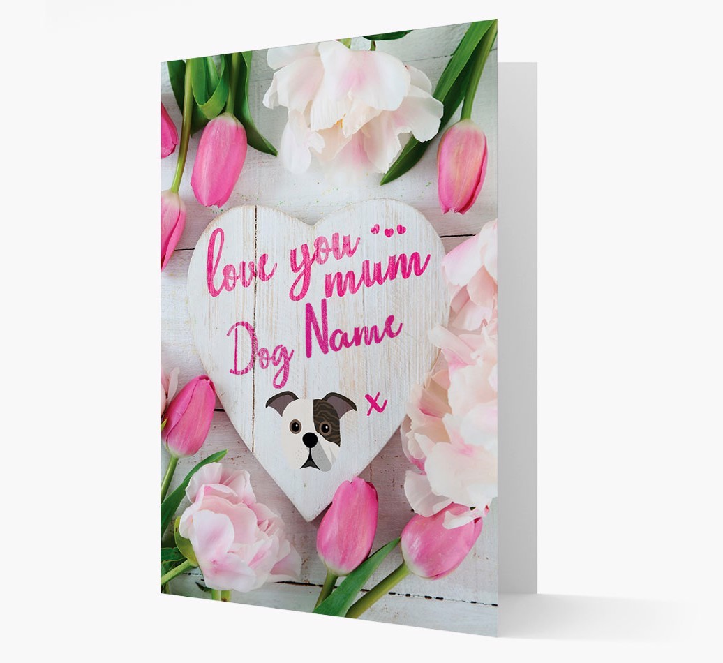 'Love You Mum' - Personalised {breedFullName} Card