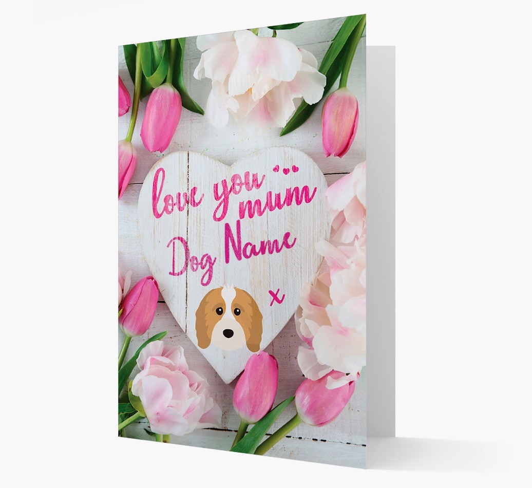 'Love You Mum' - Personalised {breedFullName} Card