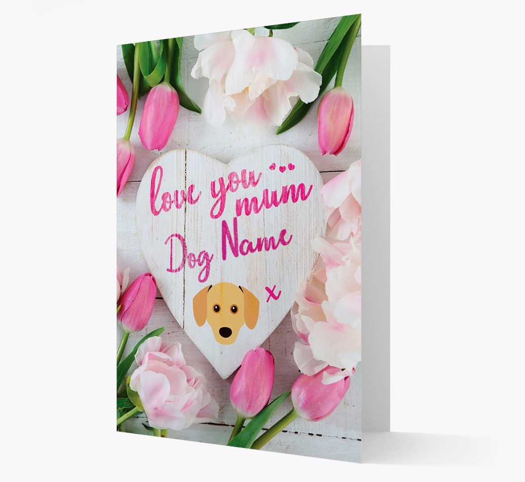 'Love You Mum' - Personalised {breedFullName} Card