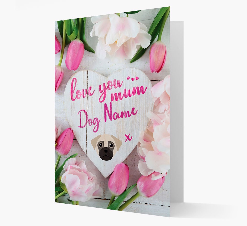 'Love You Mum' - Personalised {breedFullName} Card