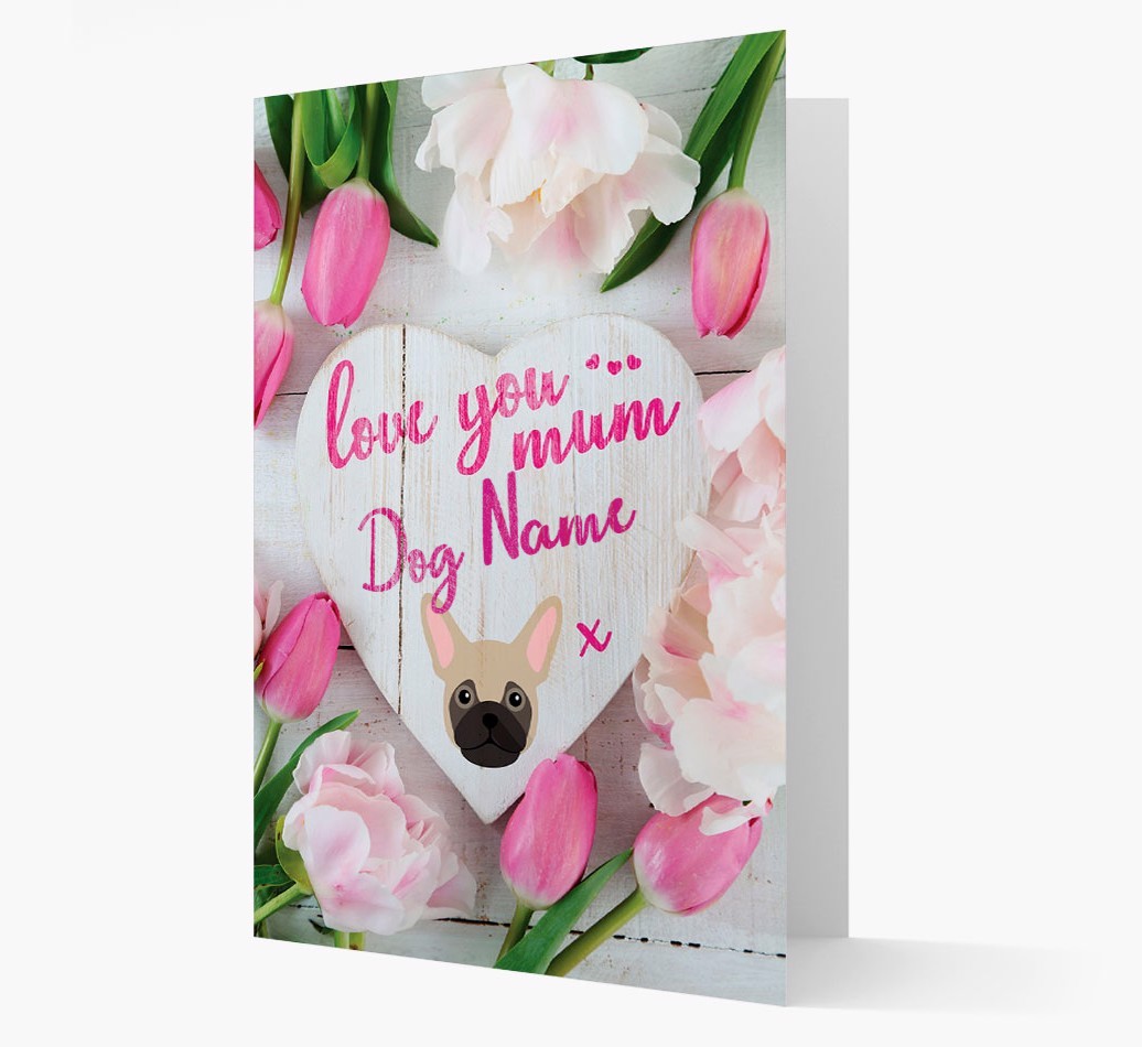 'Love You Mum' - Personalised {breedFullName} Card