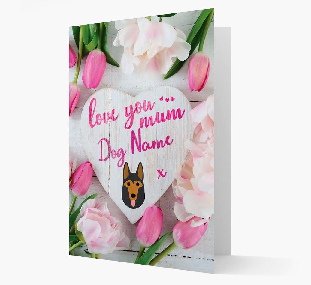 'Love You Mum' - Personalised {breedFullName} Card