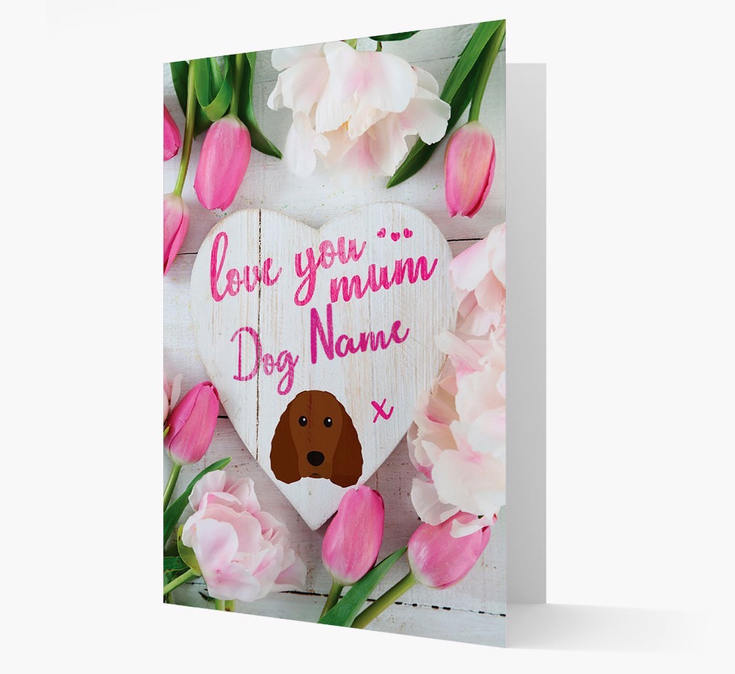 'Love You Mum' - Personalised {breedFullName} Card