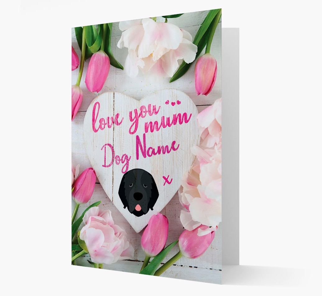 'Love You Mum' - Personalised {breedFullName} Card