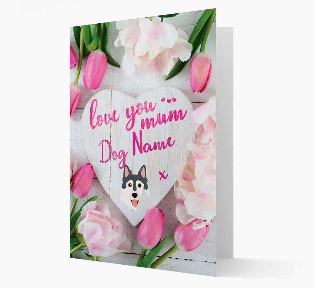 'Love You Mum' - Personalised {breedFullName} Card