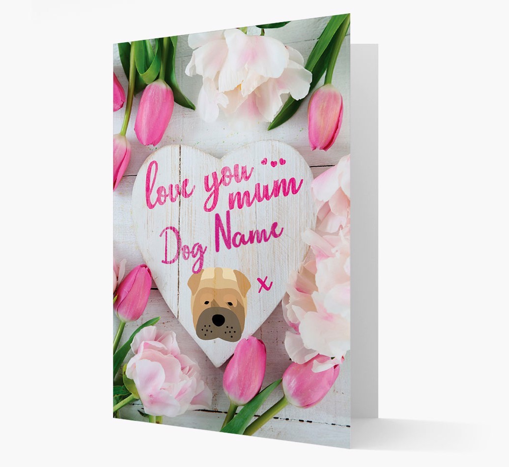 'Love You Mum' - Personalised {breedFullName} Card