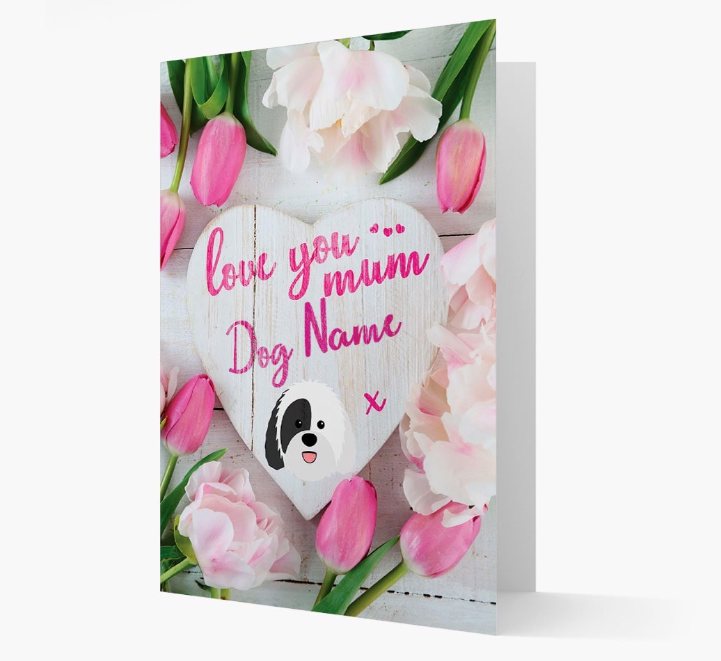 'Love You Mum' - Personalised {breedFullName} Card