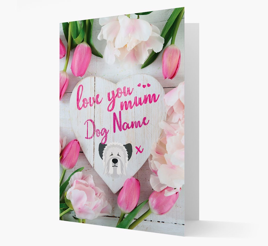 'Love You Mum' - Personalised {breedFullName} Card