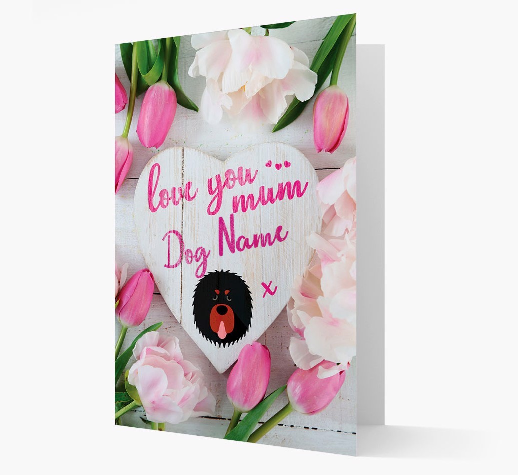'Love You Mum' - Personalised {breedFullName} Card