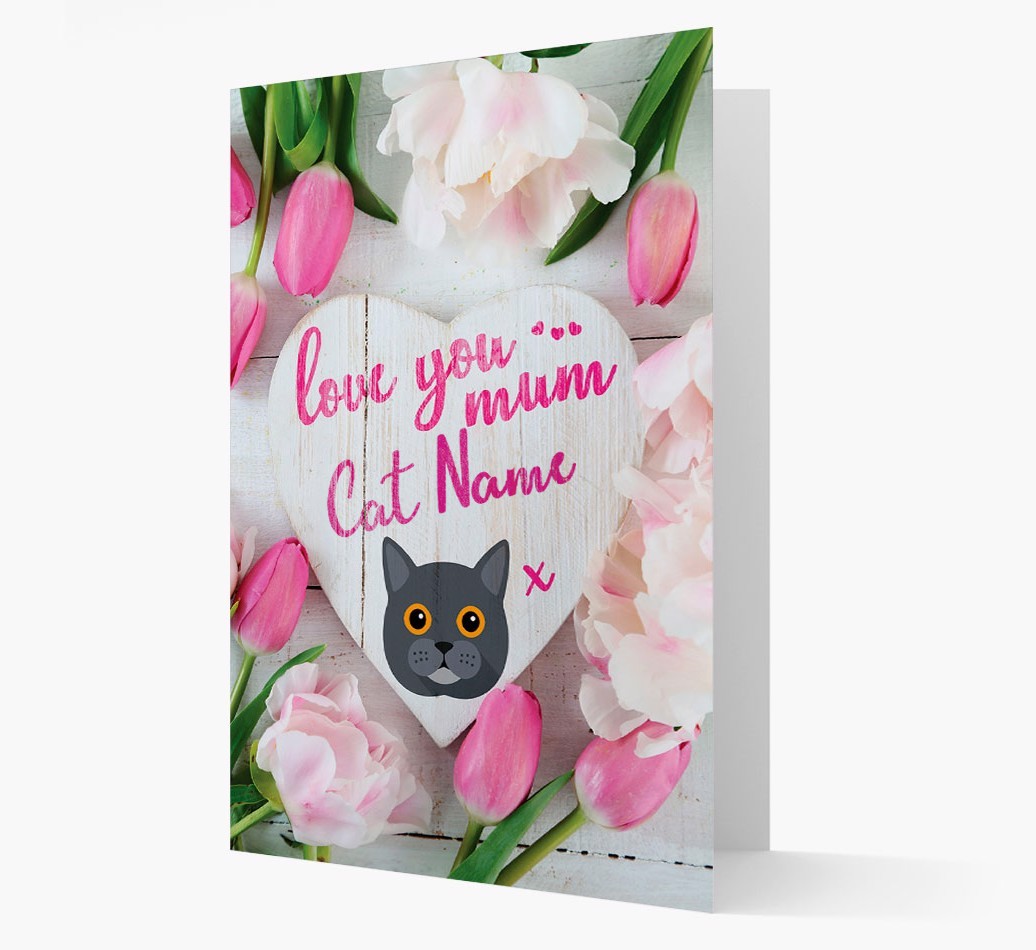 'Love You Mum' - Personalised {breedCommonName} Card