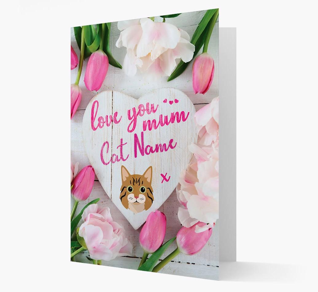 'Love You Mum' - Personalised {breedCommonName} Card