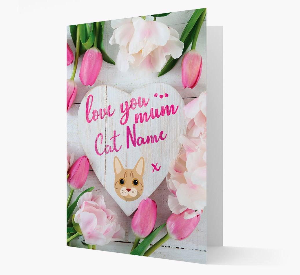 'Love You Mum' - Personalised {breedCommonName} Card