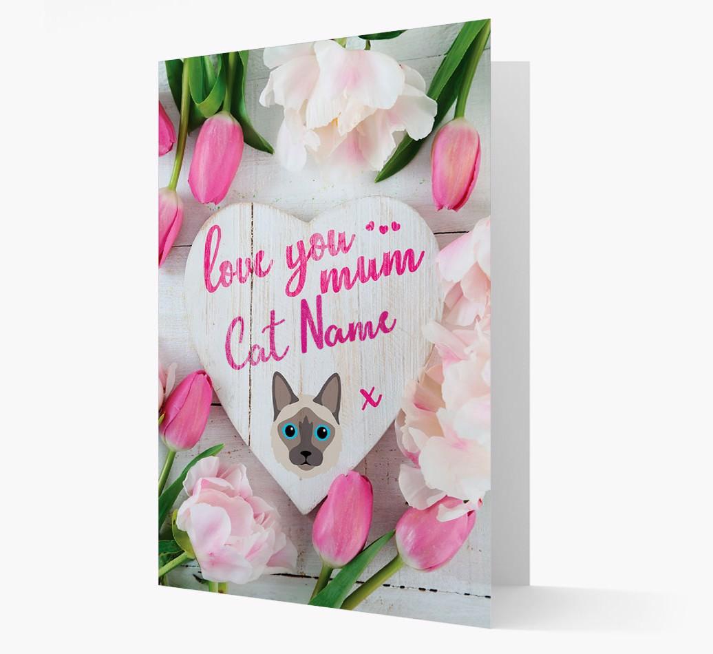 'Love You Mum' - Personalised {breedCommonName} Card