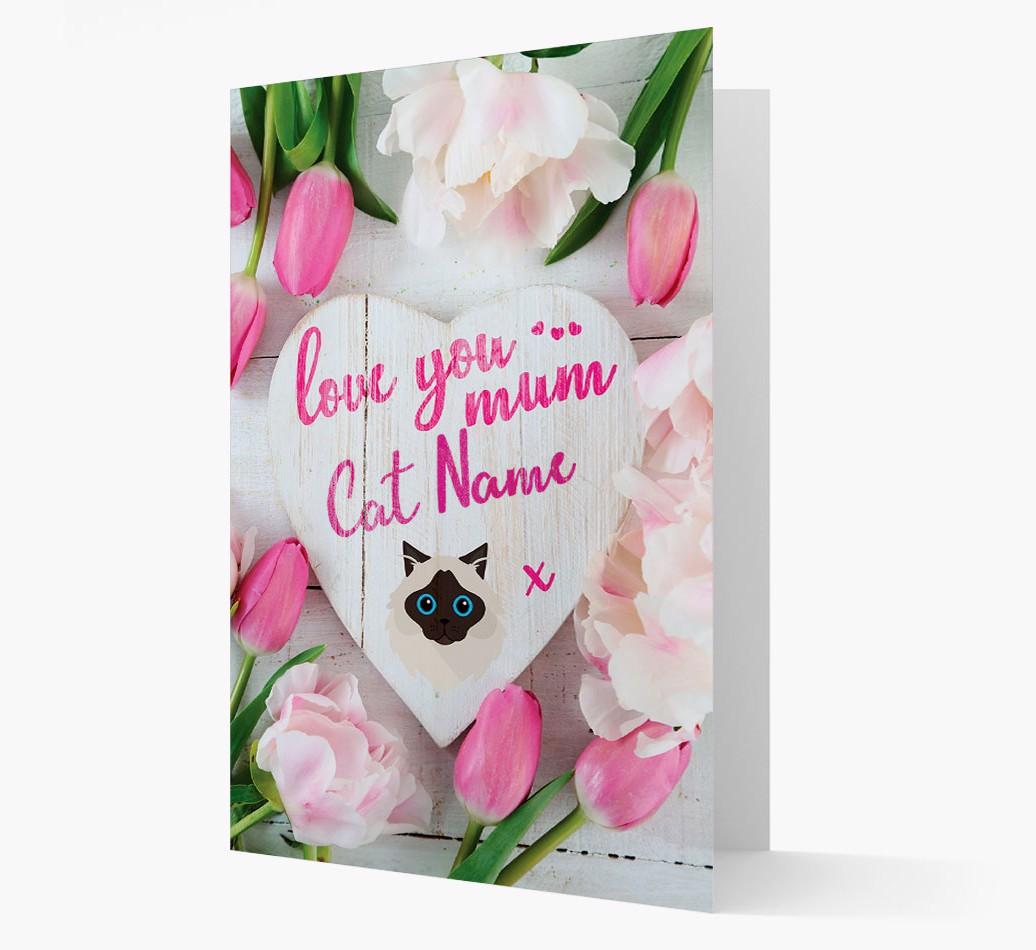 'Love You Mum' - Personalised {breedCommonName} Card