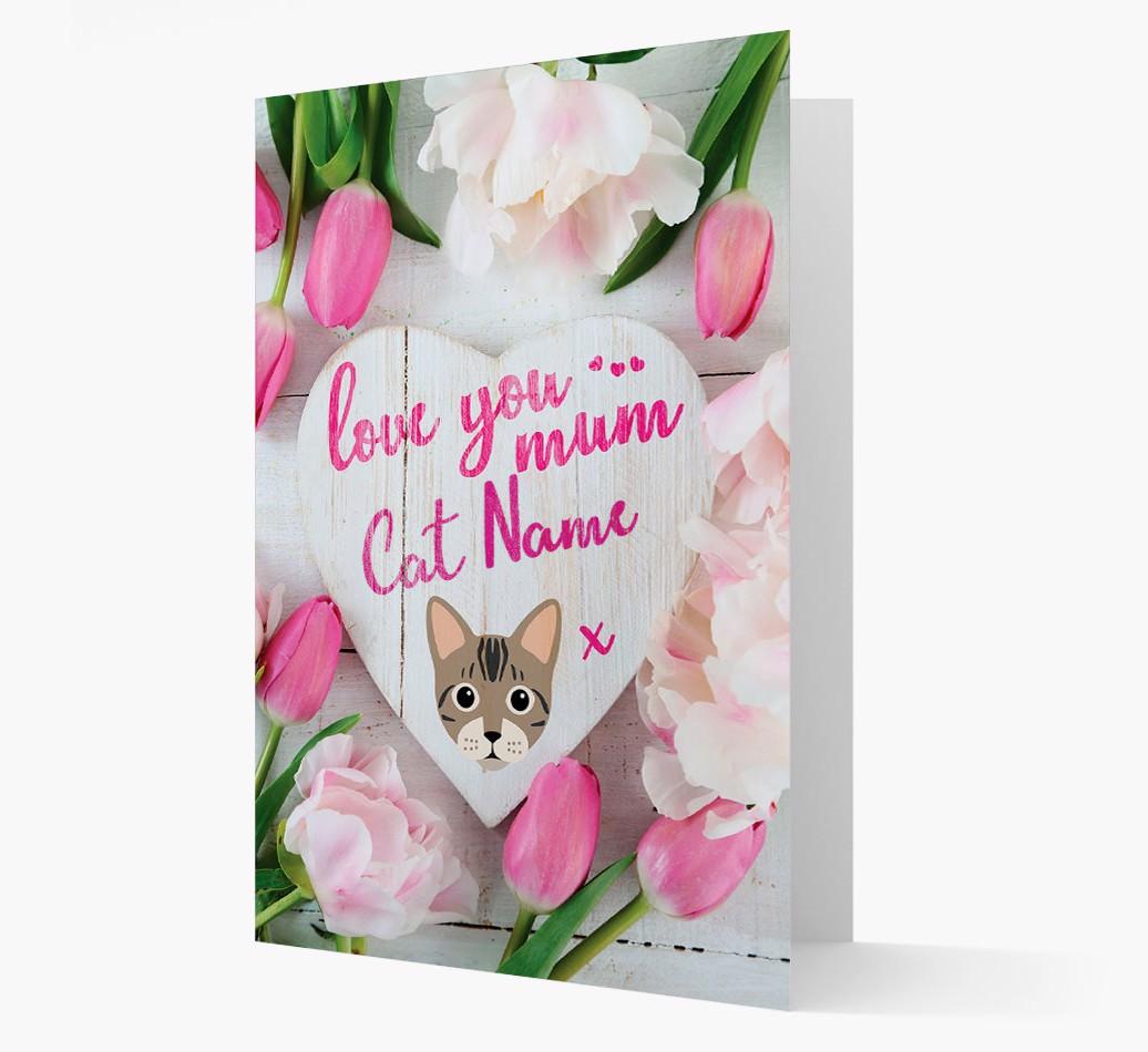 'Love You Mum' - Personalised {breedCommonName} Card