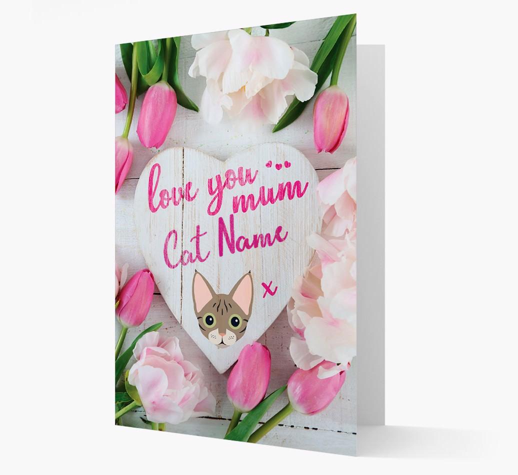 'Love You Mum' - Personalised {breedCommonName} Card