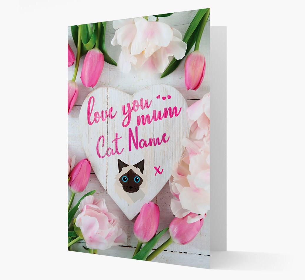 'Love You Mum' - Personalised {breedCommonName} Card