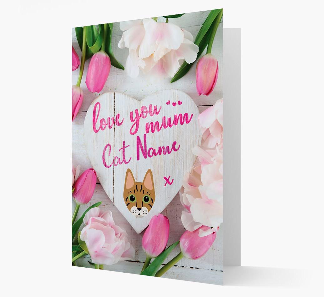 'Love You Mum' - Personalised {breedCommonName} Card