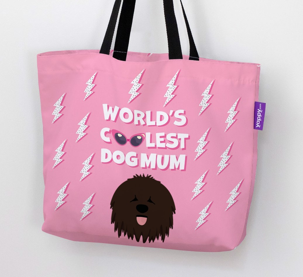 World's Coolest Dog Mum: Personalised {breedFullName} Canvas Bag