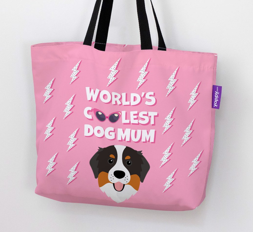 World's Coolest Dog Mum: Personalised {breedFullName} Canvas Bag