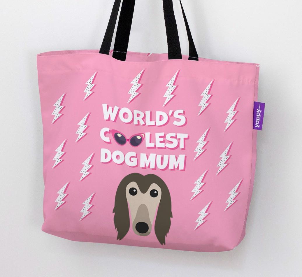 World's Coolest Dog Mum: Personalised {breedFullName} Canvas Bag
