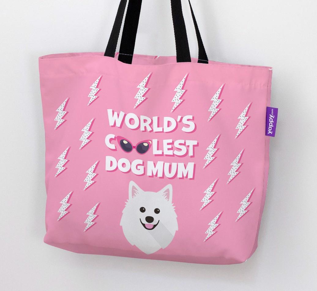 World's Coolest Dog Mum: Personalised {breedFullName} Canvas Bag