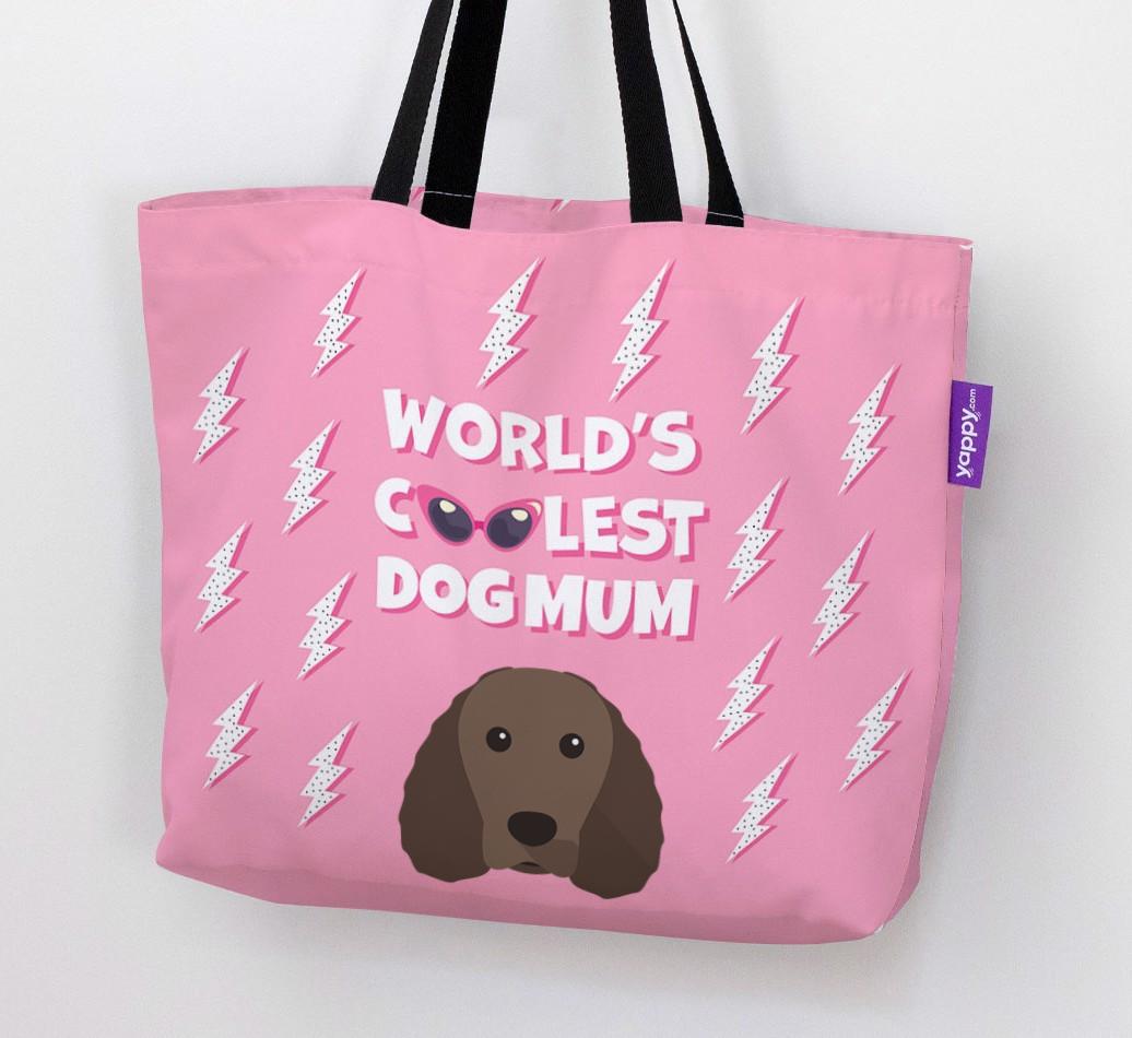 World's Coolest Dog Mum: Personalised {breedFullName} Canvas Bag