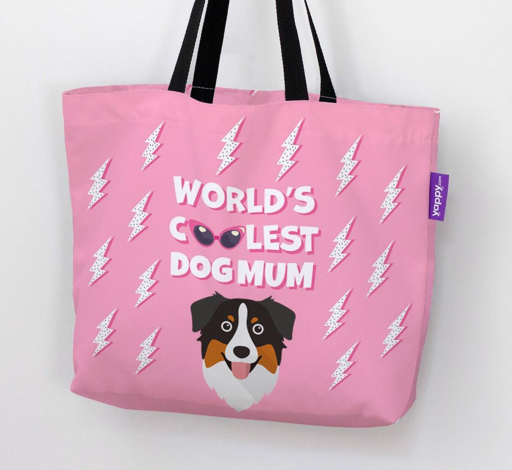 World's Coolest Dog Mum: Personalised {breedFullName} Canvas Bag