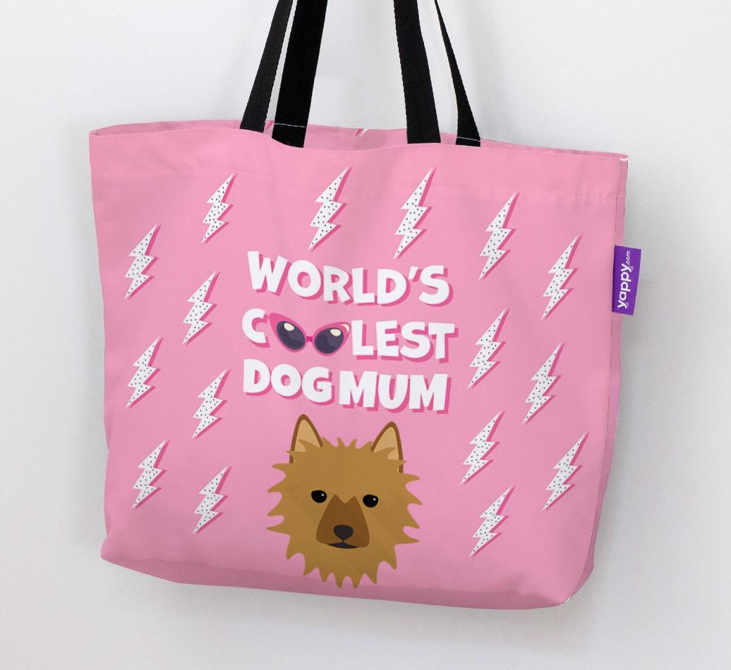 World's Coolest Dog Mum: Personalised {breedFullName} Canvas Bag