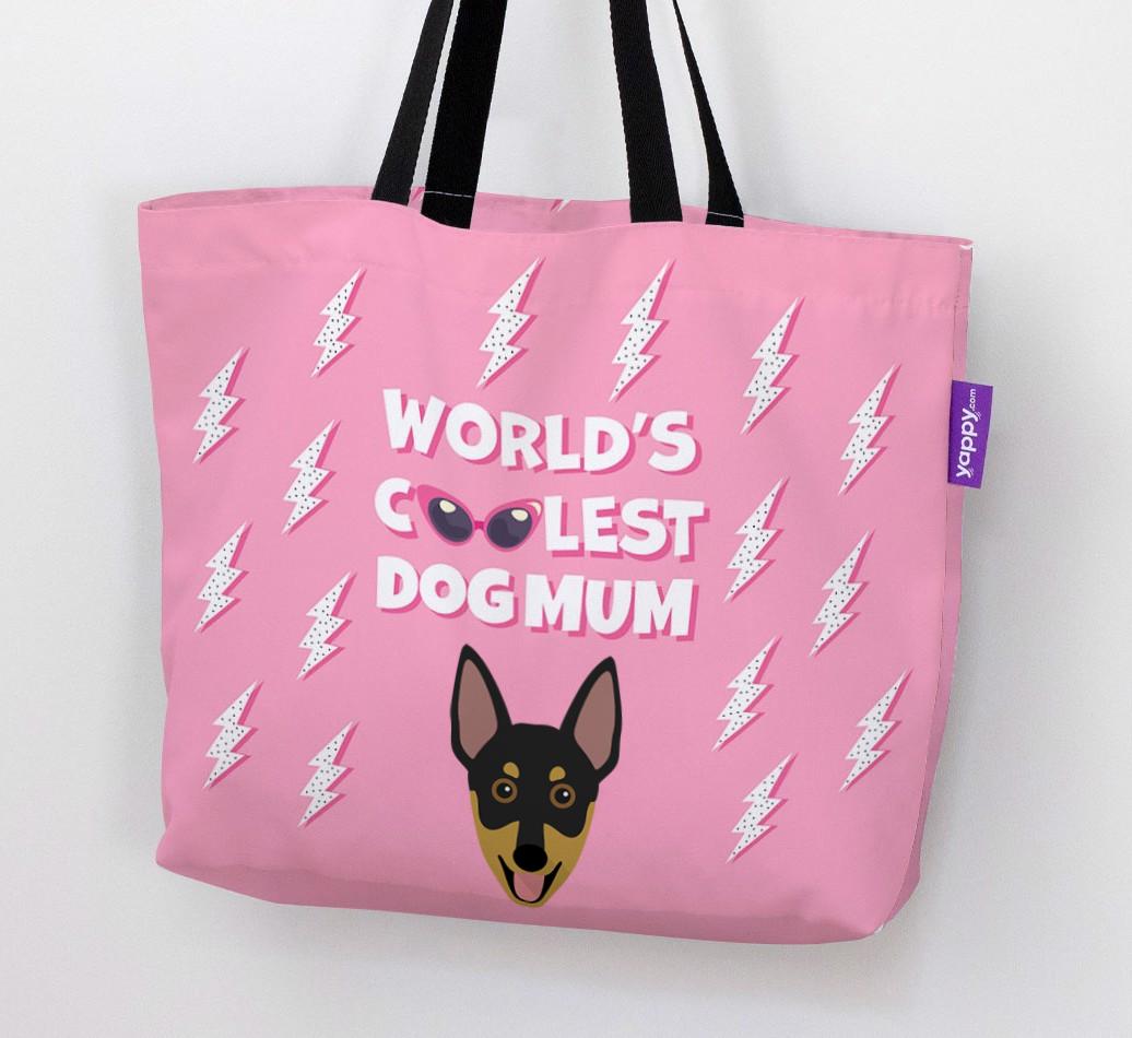 World's Coolest Dog Mum: Personalised {breedFullName} Canvas Bag