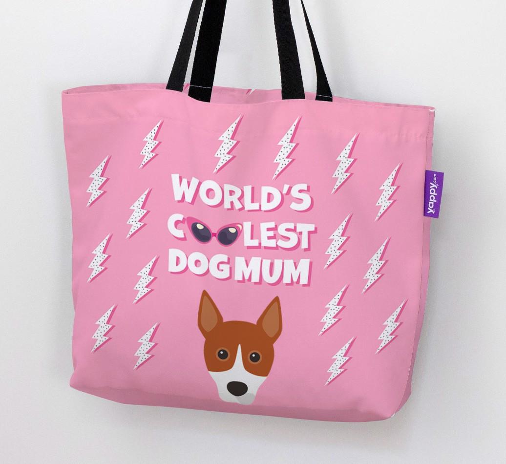 World's Coolest Dog Mum: Personalised {breedFullName} Canvas Bag