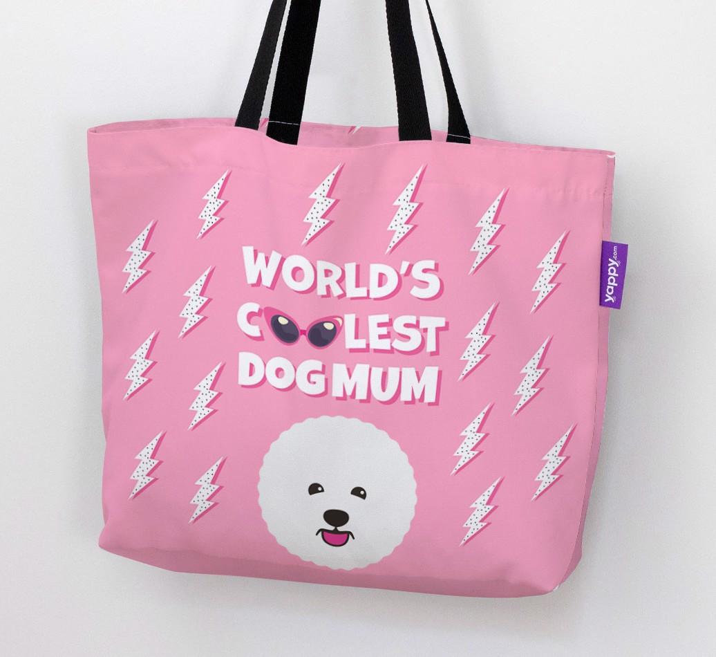 World's Coolest Dog Mum: Personalised {breedFullName} Canvas Bag