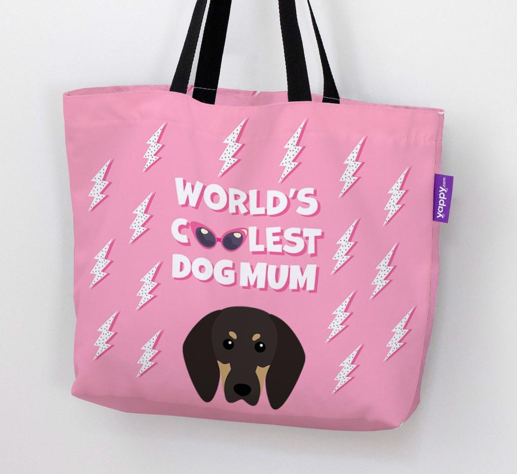 World's Coolest Dog Mum: Personalised {breedFullName} Canvas Bag
