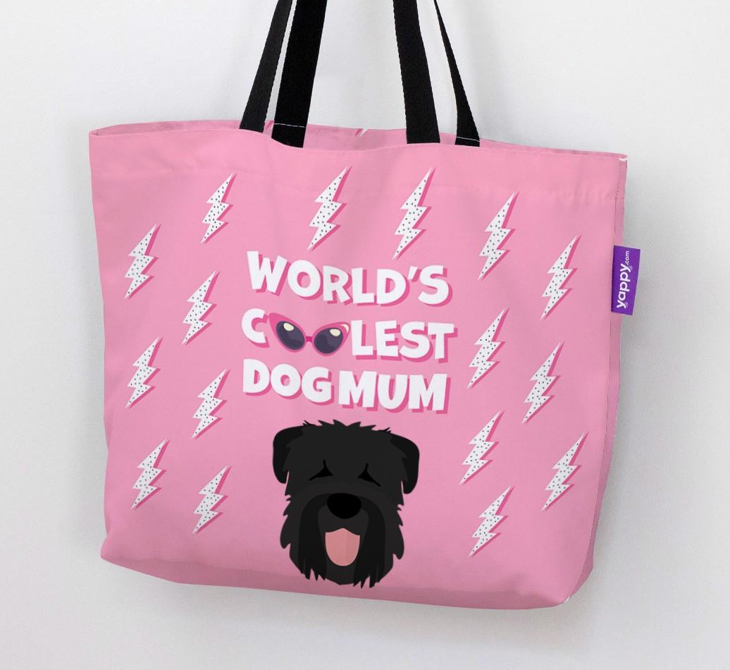 World's Coolest Dog Mum: Personalised {breedFullName} Canvas Bag