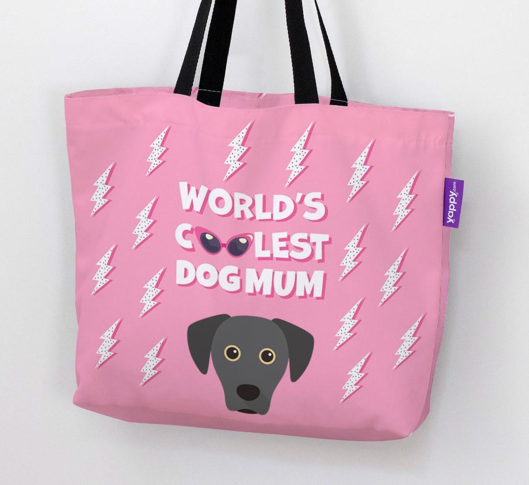 World's Coolest Dog Mum: Personalised {breedFullName} Canvas Bag