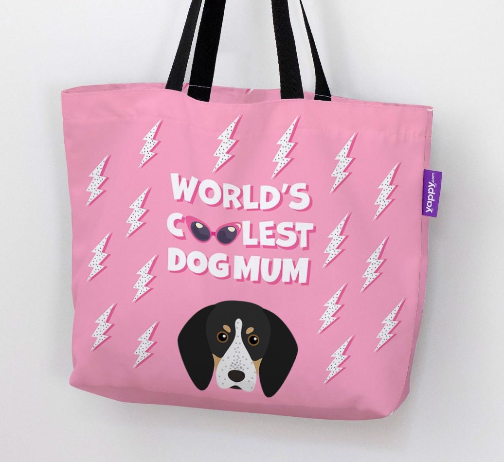 World's Coolest Dog Mum: Personalised {breedFullName} Canvas Bag