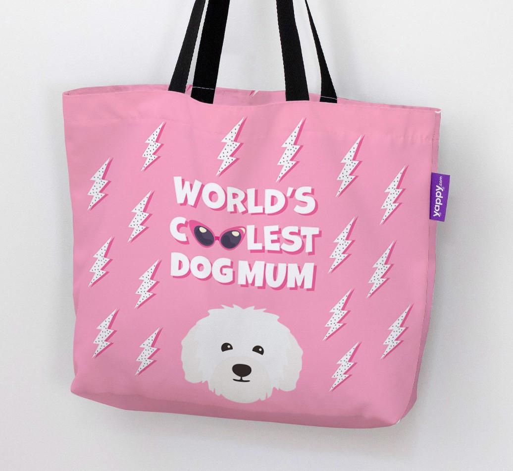 World's Coolest Dog Mum: Personalised {breedFullName} Canvas Bag