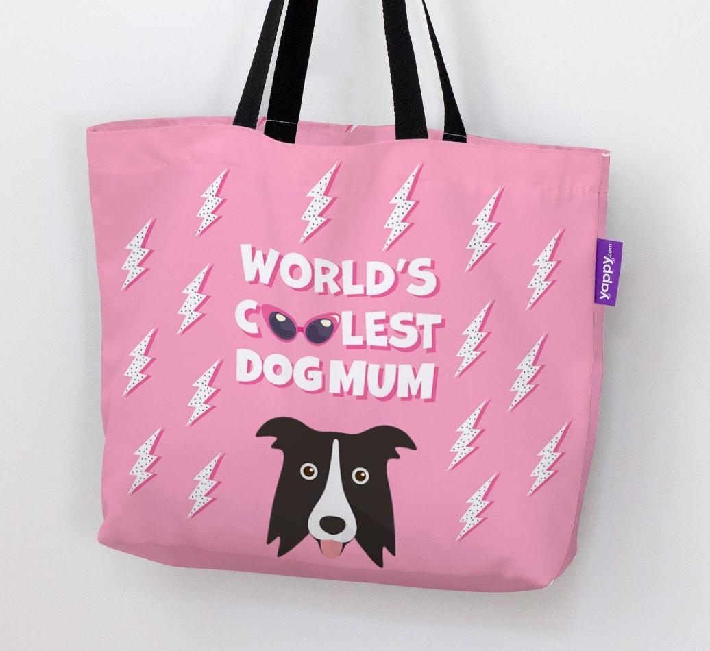 World's Coolest Dog Mum: Personalised {breedFullName} Canvas Bag
