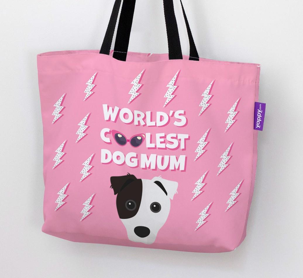 World's Coolest Dog Mum: Personalised {breedFullName} Canvas Bag