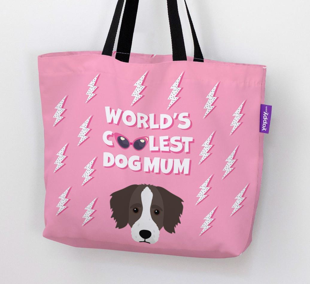 World's Coolest Dog Mum: Personalised {breedFullName} Canvas Bag