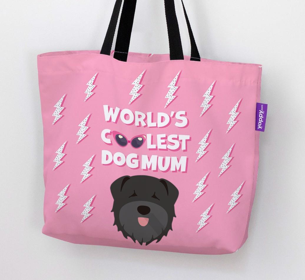 World's Coolest Dog Mum: Personalised {breedFullName} Canvas Bag